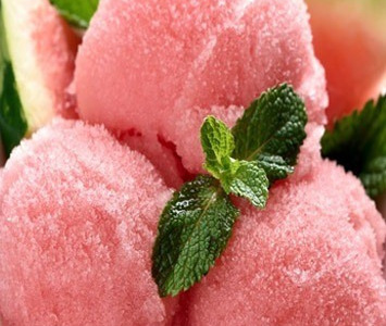 Sorbet à la pastèque et basilic