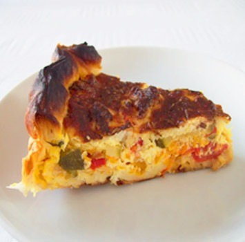 Tarte multicolore aux légumes